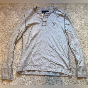 Mens Grey American Eagle Longsleeve shirt